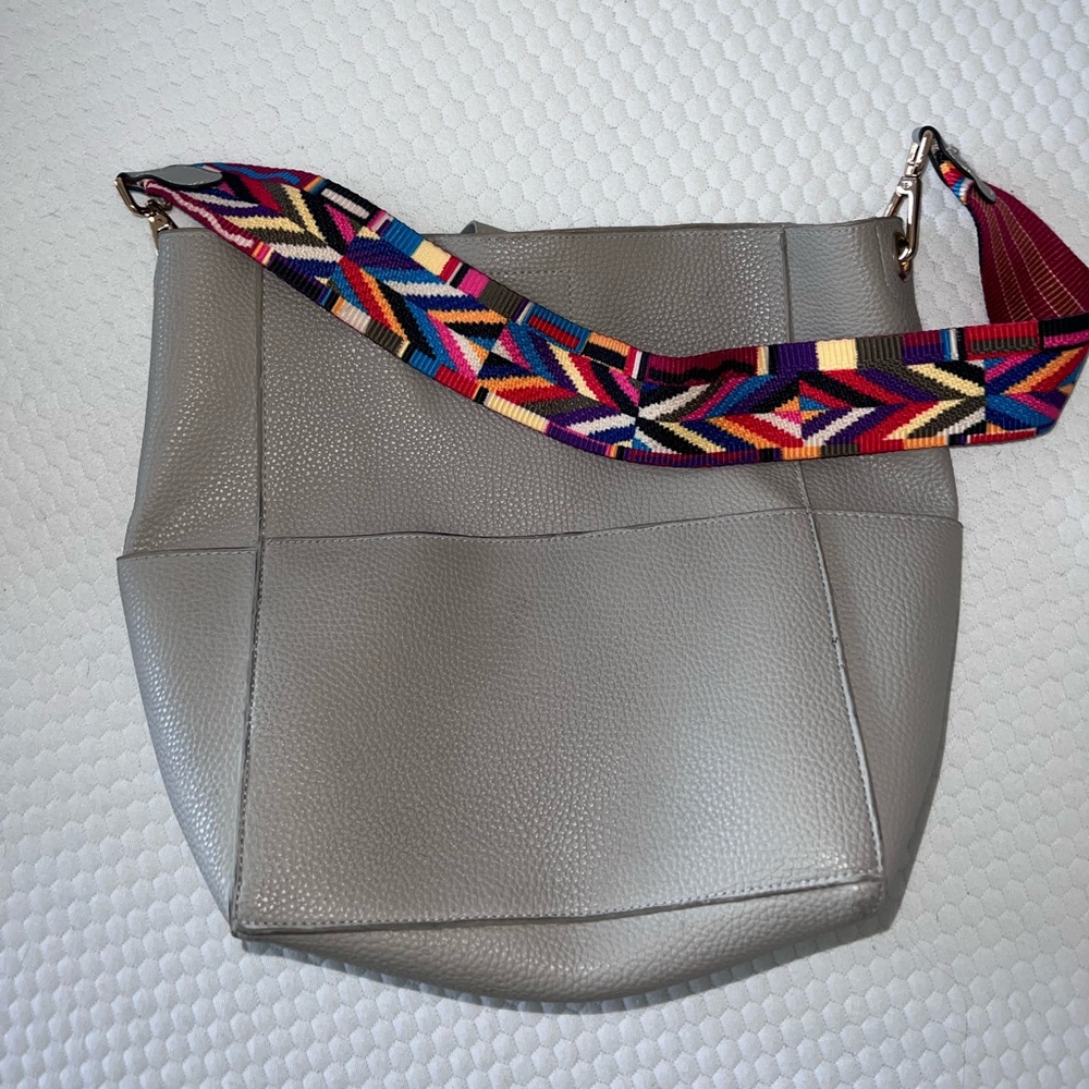 EUC vegan leather bucket purse